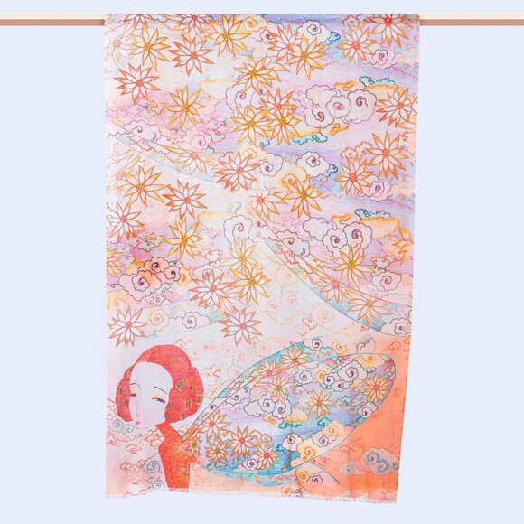 lightweight warm cozy scarf | neck scarf | travel scarf | - Picture 2 of 10